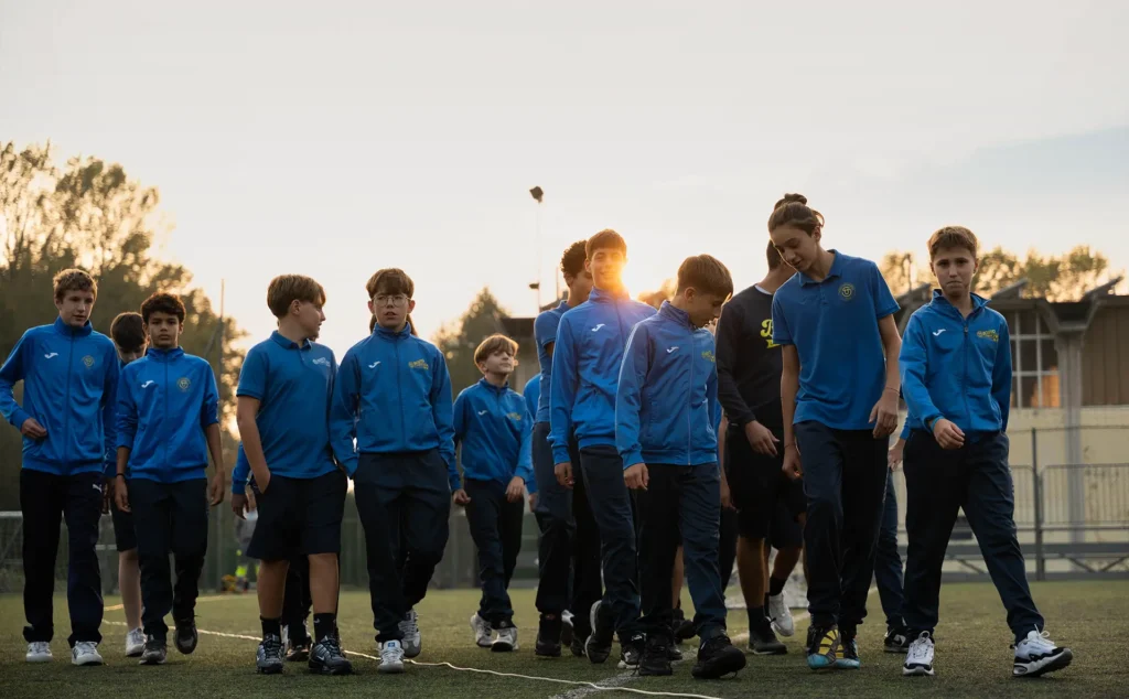 Allenamento per i giovani calciatori di US Bosto Calcio