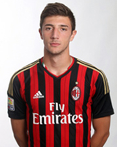 Ritratto mezzo busto Davide Pacifico - giocatore del Milan, Sud Tirol