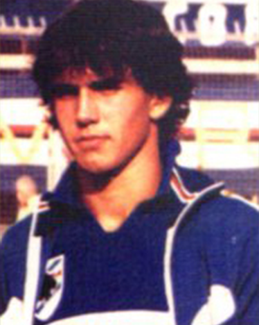 Ritratto mezzo busto Luca Pellegrini - giocatore della Sampdoria, Nazionale Olimpica