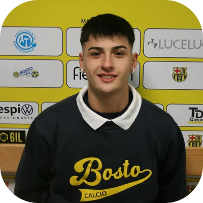 Ritratto mezzo busto Bertolotti Alessandro - attaccante US Bosto Calcio