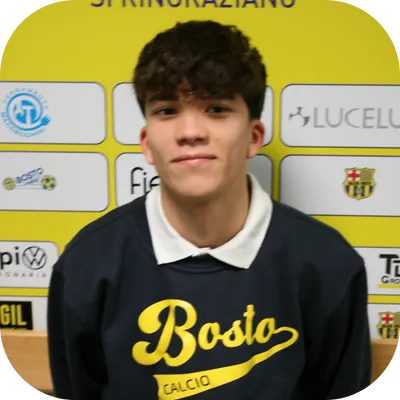 Ritratto mezzo busto Giovannini Patrick - attaccante US Bosto Calcio