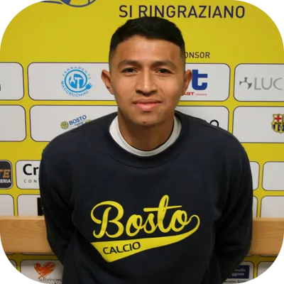 Ritratto mezzo busto Gonzales Edwin - centrocampista US Bosto Calcio