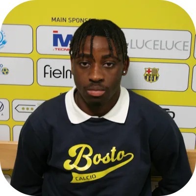 Ritratto mezzo busto Miantoloka Christian Josy - difensore US Bosto Calcio