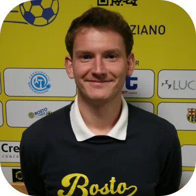 Ritratto mezzo busto Padula Lorenzo - attaccante US Bosto Calcio