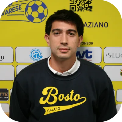 Ritratto mezzo busto Piatti Tommaso - difensore US Bosto Calcio