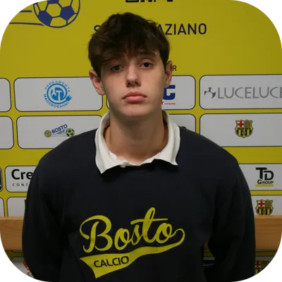 Ritratto mezzo busto Verdina Davide - difensore US Bosto Calcio