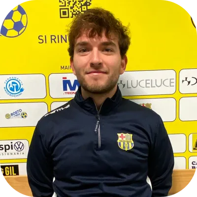 Ritratto mezzo busto Giorgio Padula - centrocampista US Bosto Calcio