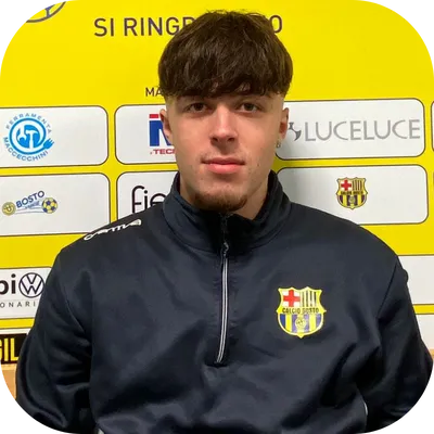 Ritratto mezzo busto Michele Rega - difensore US Bosto Calcio